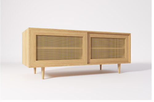 Rattan Compact Media Unit