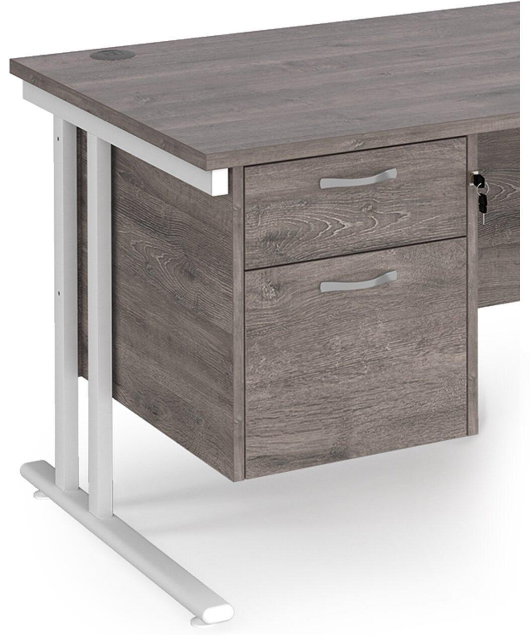 Pedestal 2 Drawer Fixed - Image 5