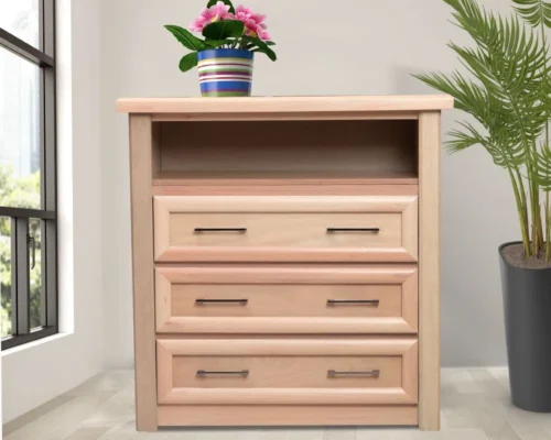 Three Drawer Wooden Chest