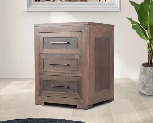 Serengeti Wooden Three Drawer Pedestal