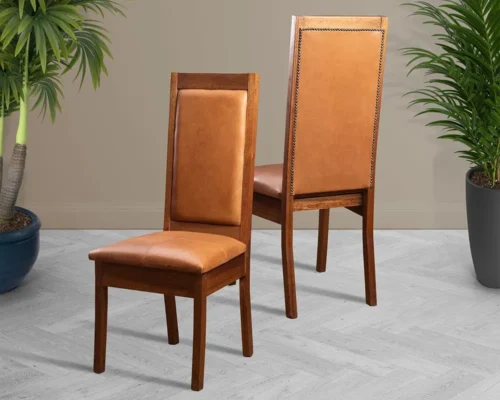 Exposed Flat Wooden Dining Chair