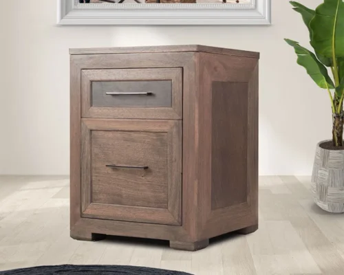 Serengeti Wooden Two Drawer Pedestal
