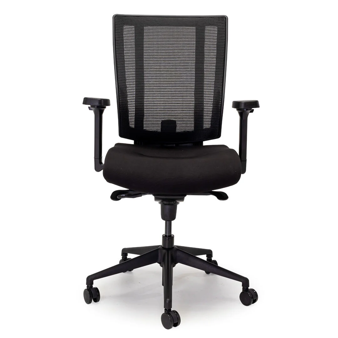 NetOne Mid-Back Black Office Chair