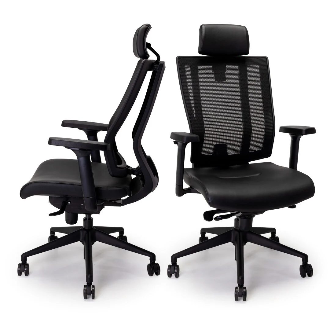 NetOne High-Back Black Office Chair - Image 2