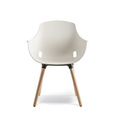 Globe Armchair Polyprop Timber Legs